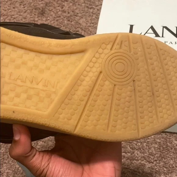 Lanvin Black and Multicolor Sneakers (Gallery Dept x Lanvin Collab)